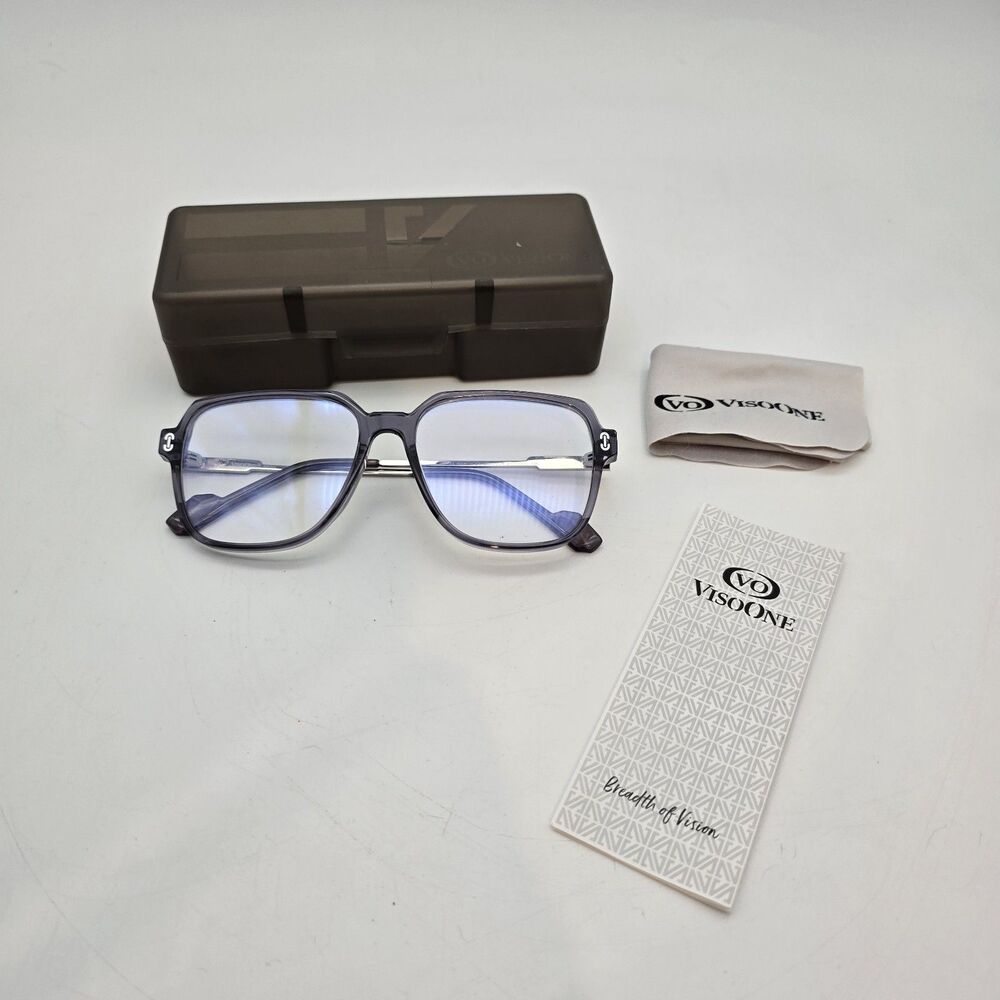 VisoONE Remy Large Anti -UV Anti-Glare Blue Light Lenses Frames Grey
